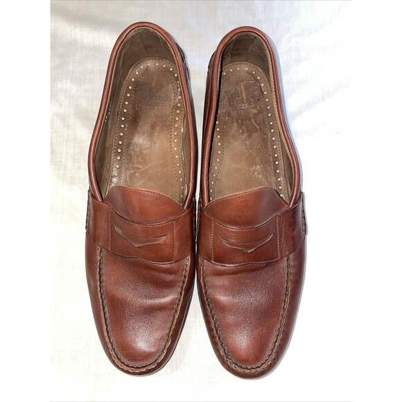 Allen Edmonds Everett Men’s Penny Loafers Sz 14 E Brown Leather Comfort Business main image 4